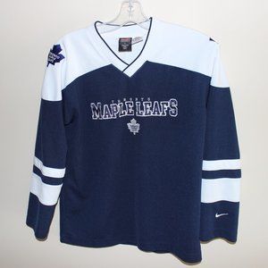 3/$55❤️mint unworn vintage Nike TORONTO MAPLE LEAFS kids jersey Made in Korea
